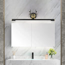GobekUsa Modern LED Toilet Vanity Light with Black Antler Wall Mount and Metal Shade