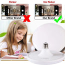 Modern white led ufo ceiling lamp living room e27 bulb by Decorbites