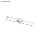 GobekUsa Sleek LED Vanity Lamp with White Acrylic Shade - Warm/White Light, 16"/19.5" Wide