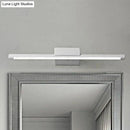 GobekUsa Sleek LED Vanity Lamp with White Acrylic Shade - Warm/White Light, 16"/19.5" Wide