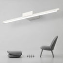 GobekUsa Sleek LED Vanity Lamp with White Acrylic Shade - Warm/White Light, 16"/19.5" Wide