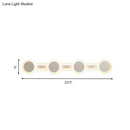 GobekUsa Modern White LED Vanity Light - 16"/23.5" Linear Wall Sconce with Acrylic Shade - Warm/White Light, 3/4 Lights