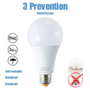 Modern white led wall lamp porch radar motion sensor lightbulb by Decorbites