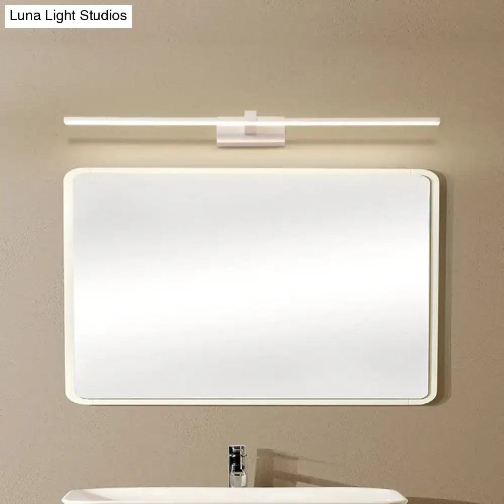 GobekUsa Contemporary LED Wall Sconce - White Linear Vanity Light Fixture