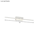 GobekUsa Contemporary LED Wall Sconce - White Linear Vanity Light Fixture