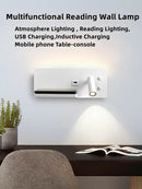 GobekUsa LED Wall Light with USB Phone Charging - Modern Multipurpose Home Decor