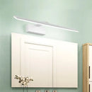 GobekUsa Nordic Style LED Vanity Lamp - 16.5"/20" White Rectangular Acrylic Wall Mount Light for Bathroom, with Warm/White Light Option