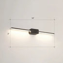 GobekUsa Modern LED Wall-Mounted Vanity Lamp for Bathroom – Minimalistic Acrylic Pole Design