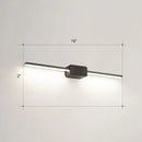 GobekUsa Modern LED Wall-Mounted Vanity Lamp for Bathroom – Minimalistic Acrylic Pole Design