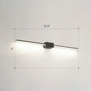 GobekUsa Modern LED Wall-Mounted Vanity Lamp for Bathroom – Minimalistic Acrylic Pole Design