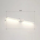 GobekUsa Modern LED Wall-Mounted Vanity Lamp for Bathroom – Minimalistic Acrylic Pole Design