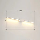 GobekUsa Modern LED Wall-Mounted Vanity Lamp for Bathroom – Minimalistic Acrylic Pole Design