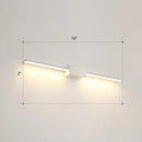 GobekUsa Modern LED Wall-Mounted Vanity Lamp for Bathroom – Minimalistic Acrylic Pole Design