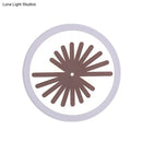 GobekUsa Modern White LED Wall Sconce with Sector/Leaf Pattern & Warm/White Light