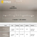 GobekUsa LED Wave Pendant Light for Office Dining Living Room Decor