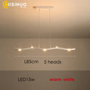 GobekUsa LED Wave Pendant Light for Office Dining Living Room Decor