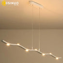 GobekUsa LED Wave Pendant Light for Office Dining Living Room Decor
