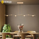 GobekUsa LED Wave Pendant Light for Office Dining Living Room Decor