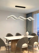 GobekUsa LED Wave Pendant Light for Living Room Kitchen Decor - Indoor Hanging Lights