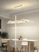 GobekUsa LED Wave Pendant Light for Living Room Kitchen Decor - Indoor Hanging Lights