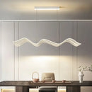 GobekUsa LED Wave Pendant Light for Living Room Kitchen Decor - Indoor Hanging Lights