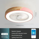 GobekUsa 52CM Ceiling Fan Light 6 Speeds 36W - Living Room Dining Room Smart Lighting