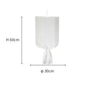 GobekUsa Linen Cotton Pendant Lamp: Nordic White DIY Fabric Shade LED Island Lighting
