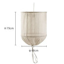 GobekUsa Linen Cotton Pendant Lamp: Nordic White DIY Fabric Shade LED Island Lighting