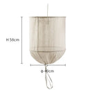 GobekUsa Linen Cotton Pendant Lamp: Nordic White DIY Fabric Shade LED Island Lighting