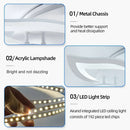 GobekUsa LED Ceiling Light Chandelier Remote Control Dimmable Art Decor for Living Room Home Bedroom