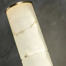 GobekUsa Sleek Marble Tube LED Sconce Light: Simplicity White & Brass Wall Lamp for Living Room