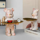 GobekUsa Bear Figurine Sculpture Modern Room Decor Table Statue Keys Storage Shelf