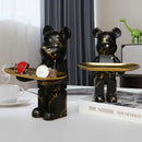 GobekUsa Bear Figurine Sculpture Modern Room Decor Table Statue Keys Storage Shelf