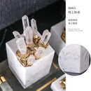 GobekUsa Crystal Stone Marble Entrance TV Cabinet Club Soft Decoration