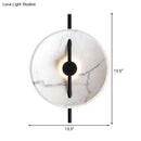 GobekUsa White Minimalist Acrylic LED Wall Sconce Lamp with Warm/White Light