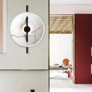 GobekUsa White Minimalist Acrylic LED Wall Sconce Lamp with Warm/White Light