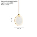 Modern White Marble Pendant Light
