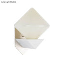 GobekUsa White Triangle Wall Mount Lighting Marble Wall Sconce with Diamond Opal Glass Shade - Designer 1 Bulb