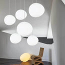 GobekUsa Gregg Glass Pendant Lights for Living Room, Bedside, Modern Round Ceiling Lamps