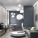 GobekUsa Gregg Glass Pendant Lights for Living Room, Bedside, Modern Round Ceiling Lamps