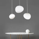GobekUsa Gregg Glass Pendant Lights for Living Room, Bedside, Modern Round Ceiling Lamps