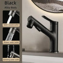 GobekUsa Basin Pull-out Faucet for Bathroom Sinks - Hot and Cold Water Tap