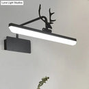 GobekUsa Modern LED Metal Vanity Wall Lamp with Antlers Arm in White/Natural Light - 17"/20.5"/28" Wide