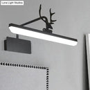 GobekUsa Modern LED Metal Vanity Wall Lamp with Antlers Arm in White/Natural Light - 17"/20.5"/28" Wide