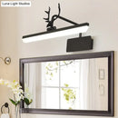 GobekUsa Modern LED Metal Vanity Wall Lamp with Antlers Arm in White/Natural Light - 17"/20.5"/28" Wide