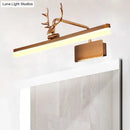 GobekUsa Modern LED Metal Vanity Wall Lamp with Antlers Arm in White/Natural Light - 17"/20.5"/28" Wide