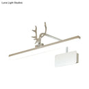 GobekUsa Modern LED Metal Vanity Wall Lamp with Antlers Arm in White/Natural Light - 17"/20.5"/28" Wide