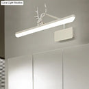 GobekUsa Modern LED Metal Vanity Wall Lamp with Antlers Arm in White/Natural Light - 17"/20.5"/28" Wide