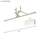 GobekUsa Modern LED Metal Vanity Wall Lamp with Antlers Arm in White/Natural Light - 17"/20.5"/28" Wide
