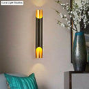 GobekUsa Sleek Aluminum Wall Light Sconce for Beveled Tube Wall Mount - Ideal for Living Rooms